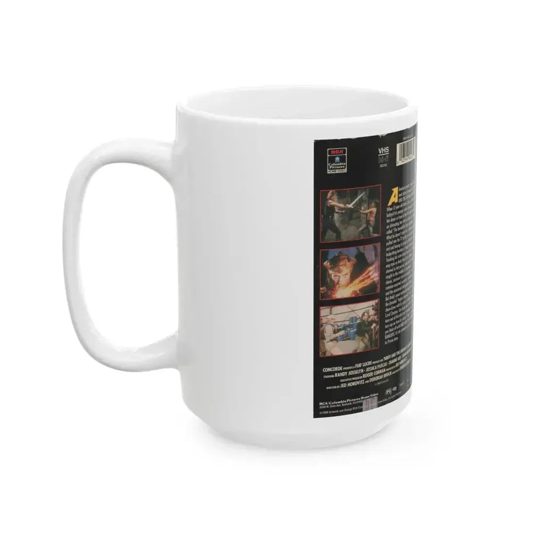 ANDY AND THE AIRWAVE RANGERS (VHS COVER) - White Coffee Mug - Go Mug Yourself