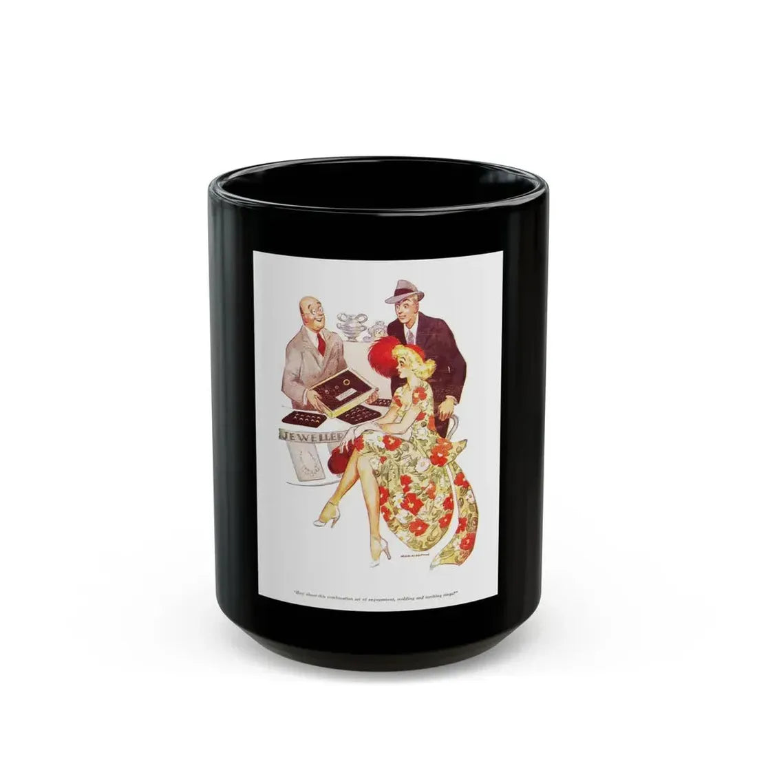Andy Knox's Biggest Hours, Man Junior, Fabruary 1950 - Black Coffee Mug 15oz - Go Mug Yourself
