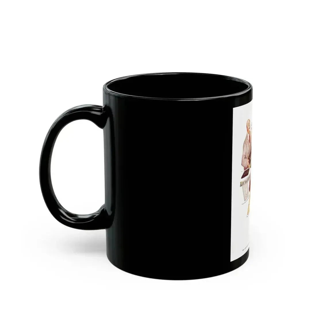 Andy Knox's Biggest Hours, Man Junior, Fabruary 1950 - Black Coffee Mug - Go Mug Yourself