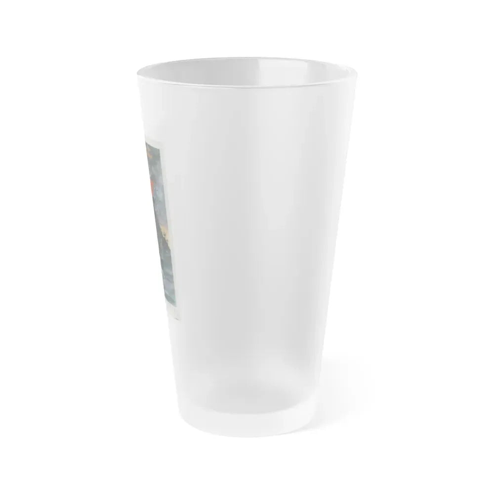 ANDY WARHOL'S DRACULA 1974 Movie Poster - Frosted Pint Glass 16oz - Go Mug Yourself
