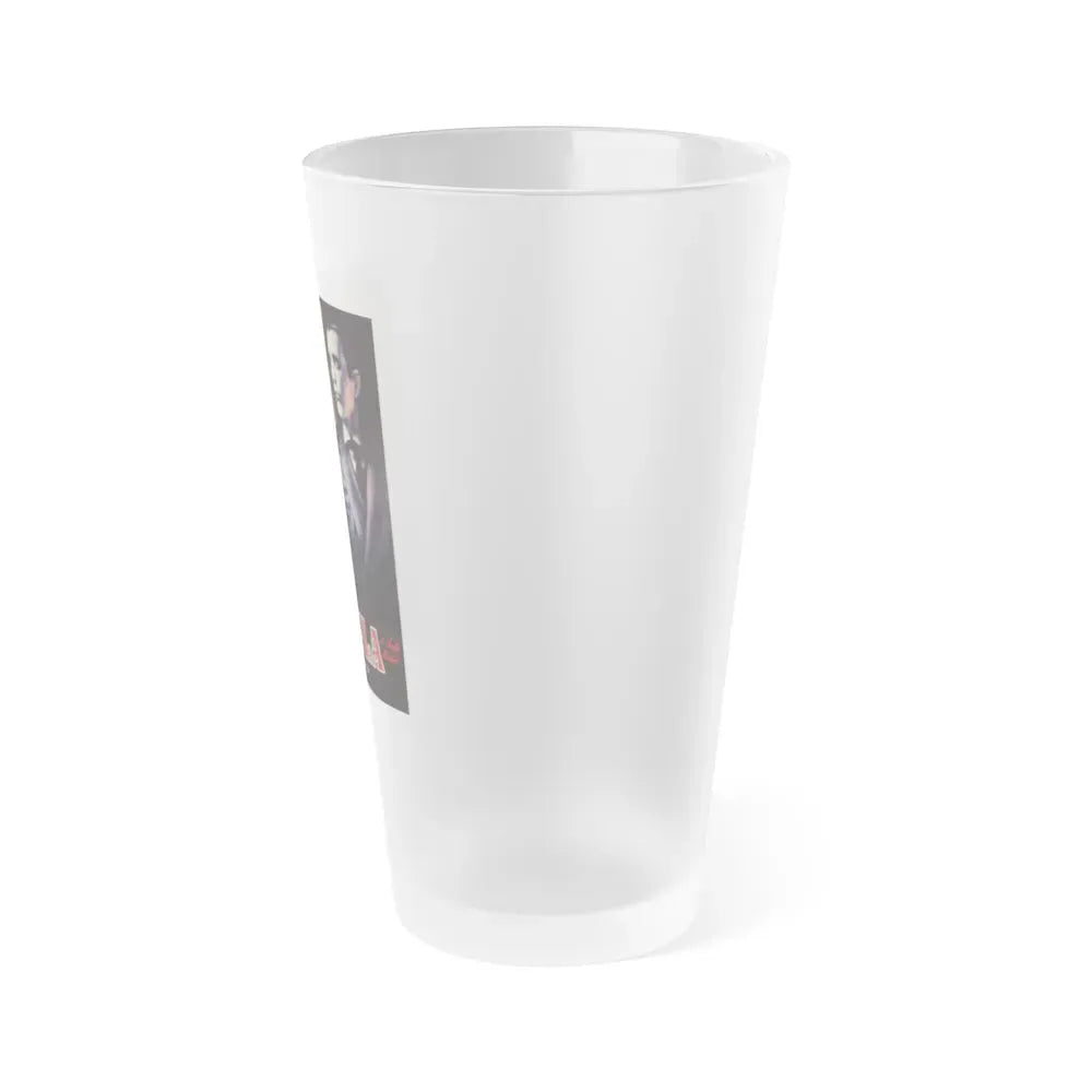ANDY WARHOL'S DRACULA (FRENCH) 1974 Movie Poster - Frosted Pint Glass 16oz - Go Mug Yourself