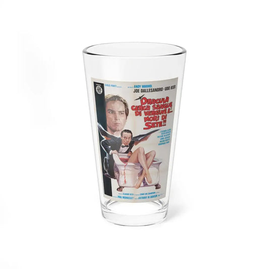 ANDY WARHOL'S DRACULA (ITALIAN) 1974 Movie Poster - Pint Glass 16oz 16oz - Go Mug Yourself