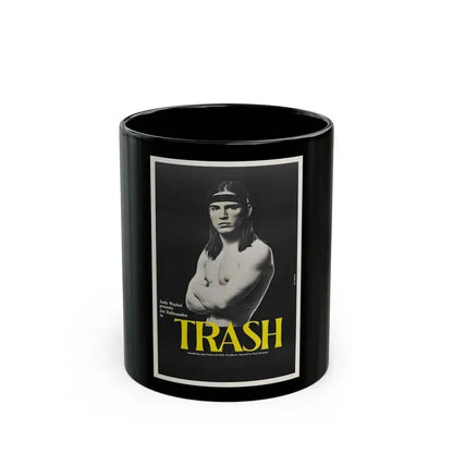ANDY WARHOL'S TRASH 1970 Movie Poster - Black Coffee Mug 11oz - Go Mug Yourself