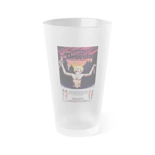 ANDY WARHOL'S YOUNG DRACULA (ANDY WARHOL'S DRACULA)(2) 1974 Movie Poster - Frosted Pint Glass 16oz Default Title - Go Mug Yourself