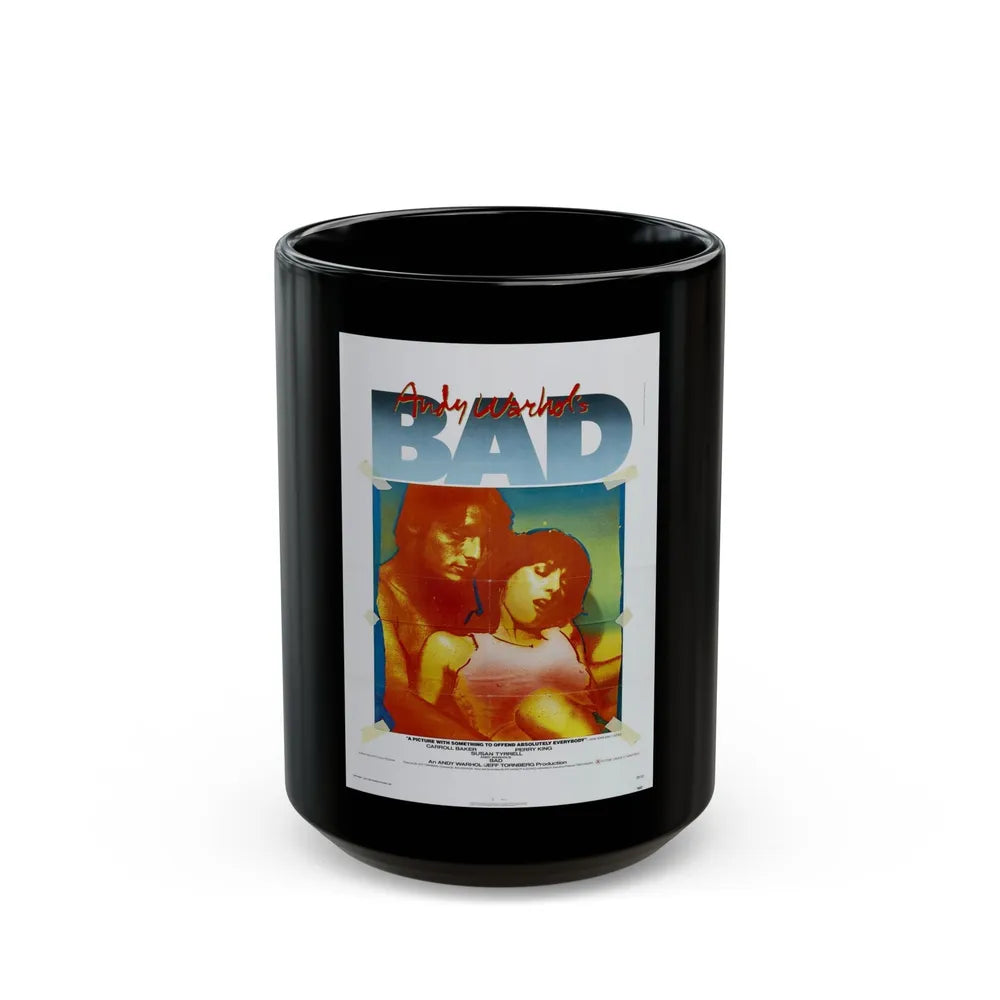 ANDY WARHOL'S BAD 1977 Movie Poster - Black Coffee Mug-15oz-Go Mug Yourself