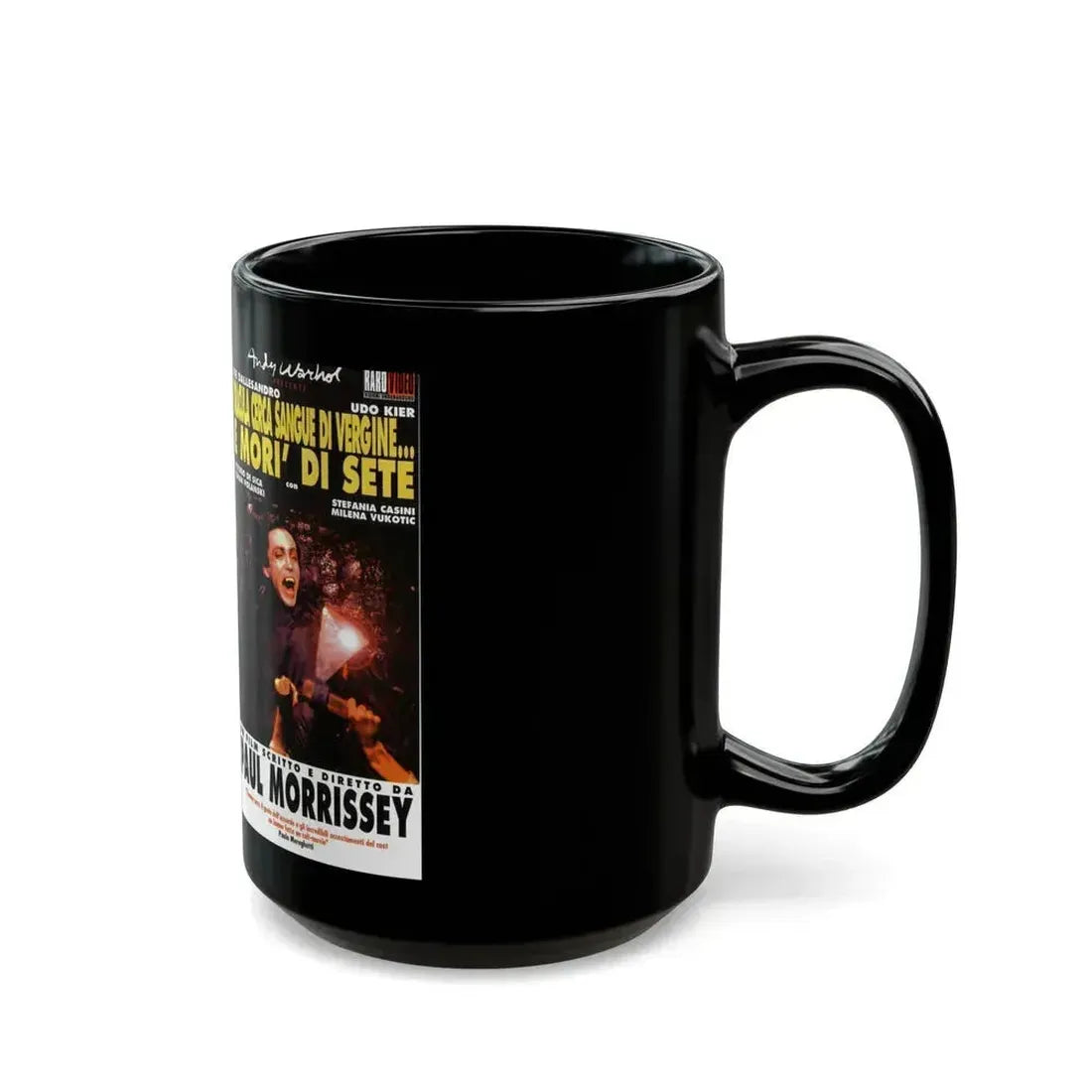 ANDY WARHOLS DRACULA (VHS COVER) - Black Coffee Mug - Go Mug Yourself