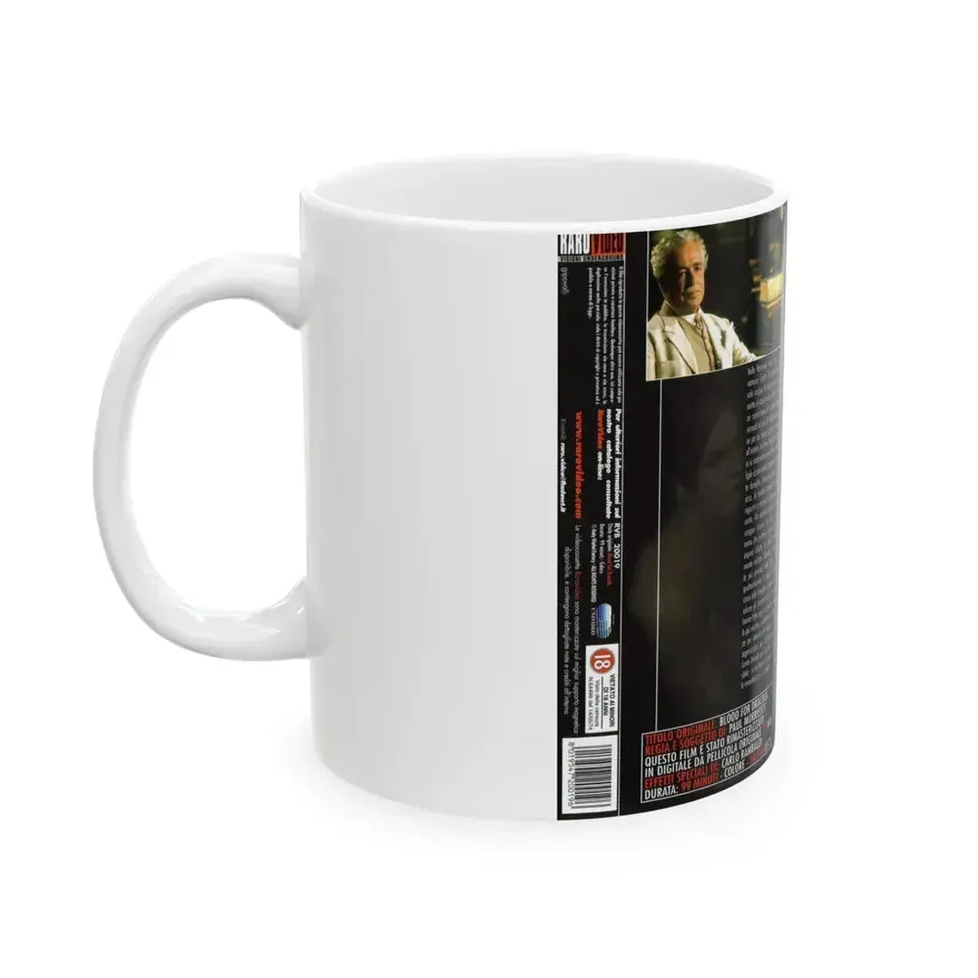 ANDY WARHOLS DRACULA (VHS COVER) - White Coffee Mug - Go Mug Yourself