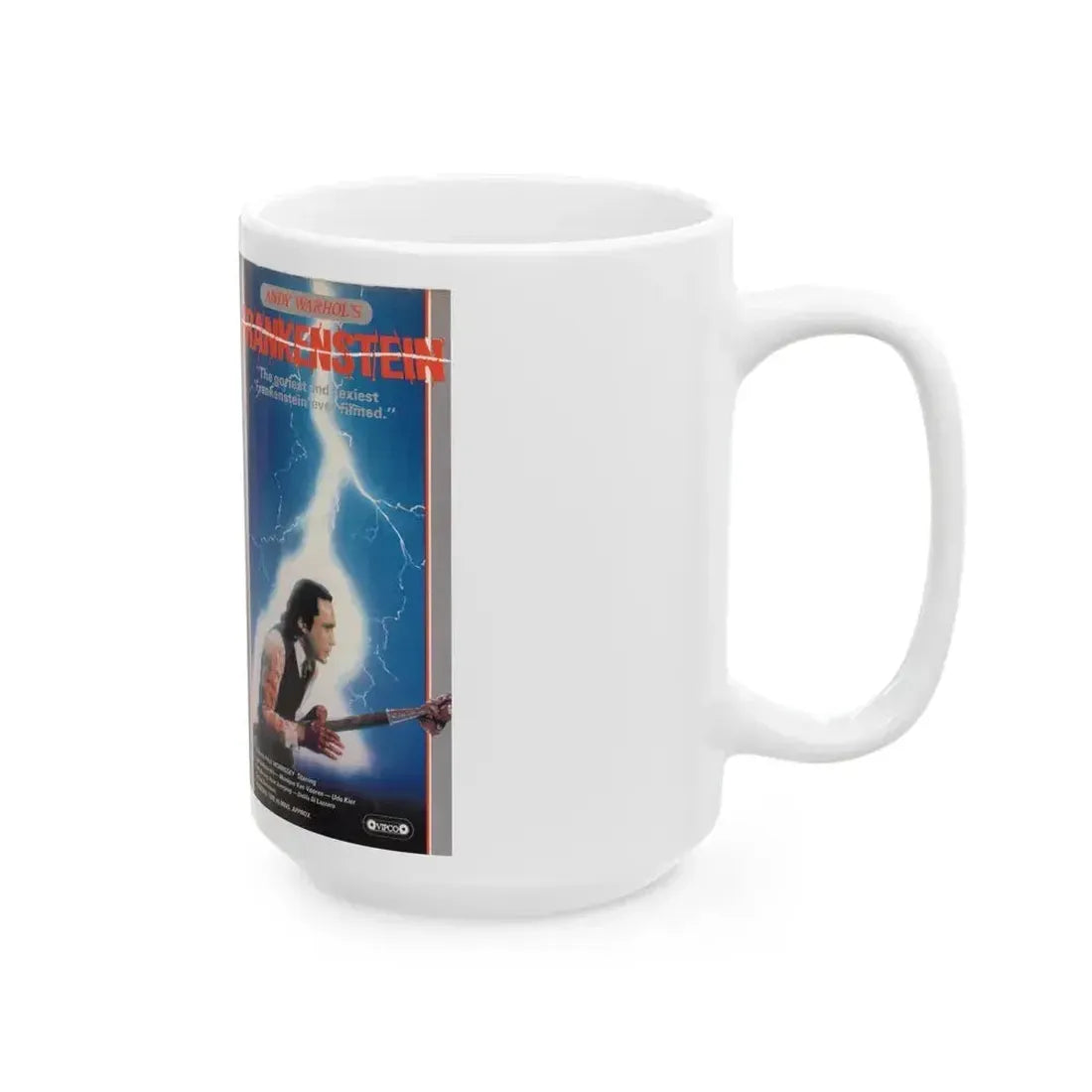 ANDY WARHOLS FRANKENSTEIN VIPCO (VHS COVER) - White Coffee Mug - Go Mug Yourself