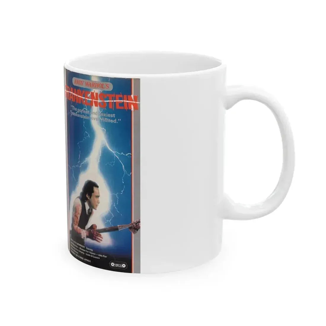 ANDY WARHOLS FRANKENSTEIN VIPCO (VHS COVER) - White Coffee Mug - Go Mug Yourself