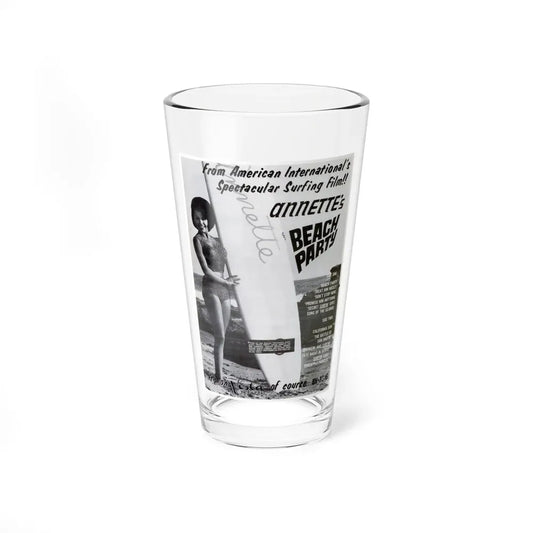 Anette's Beach Party 1963 (Music Poster) Pint Glass 16oz 16oz - Go Mug Yourself
