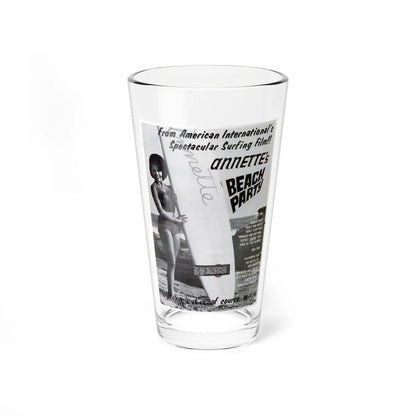 Anette's Beach Party 1963 (Music Poster) Pint Glass 16oz-16oz-Go Mug Yourself