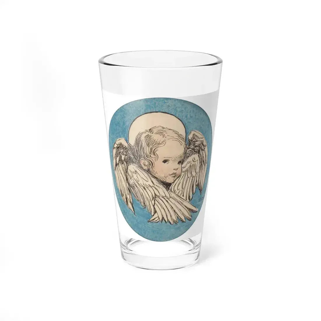 Angel, A Child's Prayer interior book illustration, 1926 (Magazine Illustration) Pint Glass 16oz 16oz - Go Mug Yourself