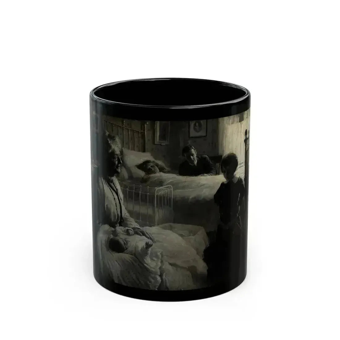 Angel Girl, American Boy magazine interior illustration, 1909 - Black Coffee Mug 11oz - Go Mug Yourself