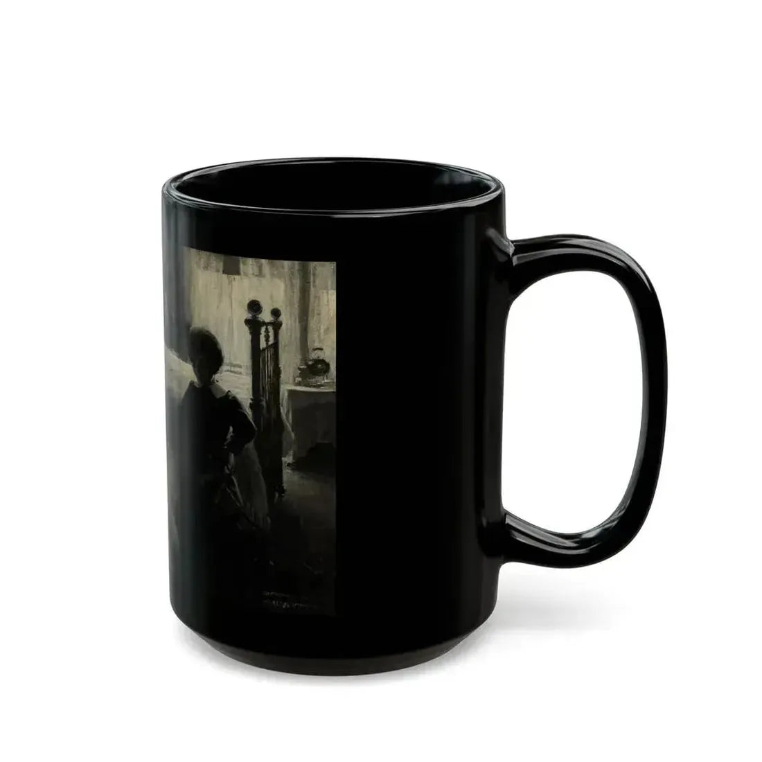 Angel Girl, American Boy magazine interior illustration, 1909 - Black Coffee Mug - Go Mug Yourself