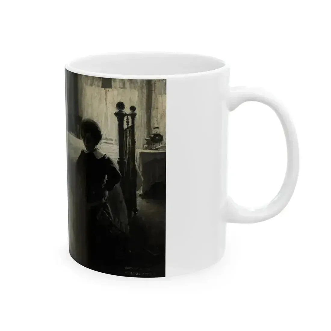 Angel Girl, American Boy magazine interior illustration, 1909 - White Coffee Mug - Go Mug Yourself