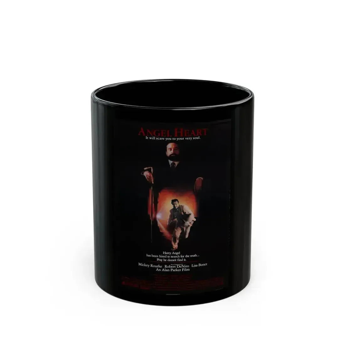 ANGEL HEART 1987 Movie Poster - Black Coffee Mug 11oz - Go Mug Yourself