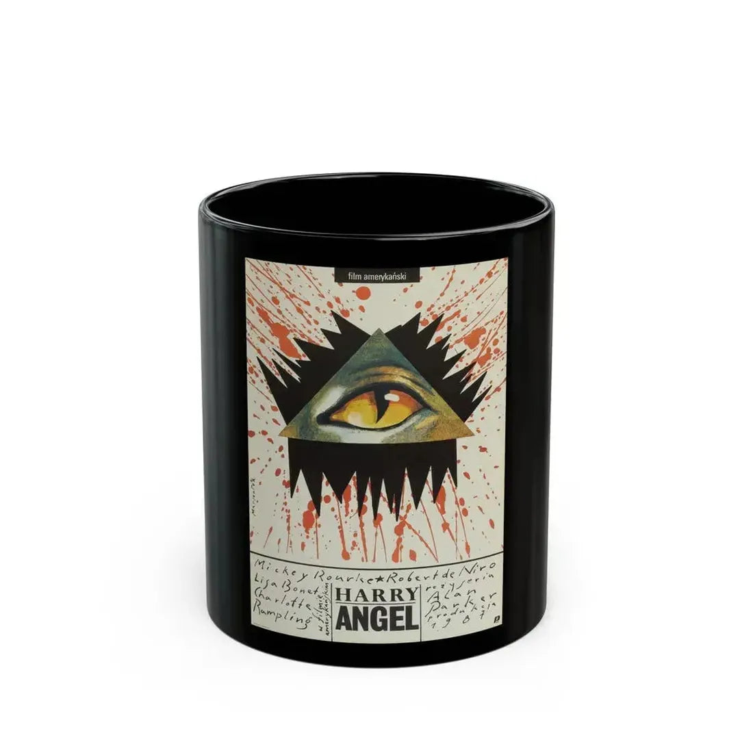 ANGEL HEART (POLISH) 1987 Movie Poster - Black Coffee Mug 11oz - Go Mug Yourself