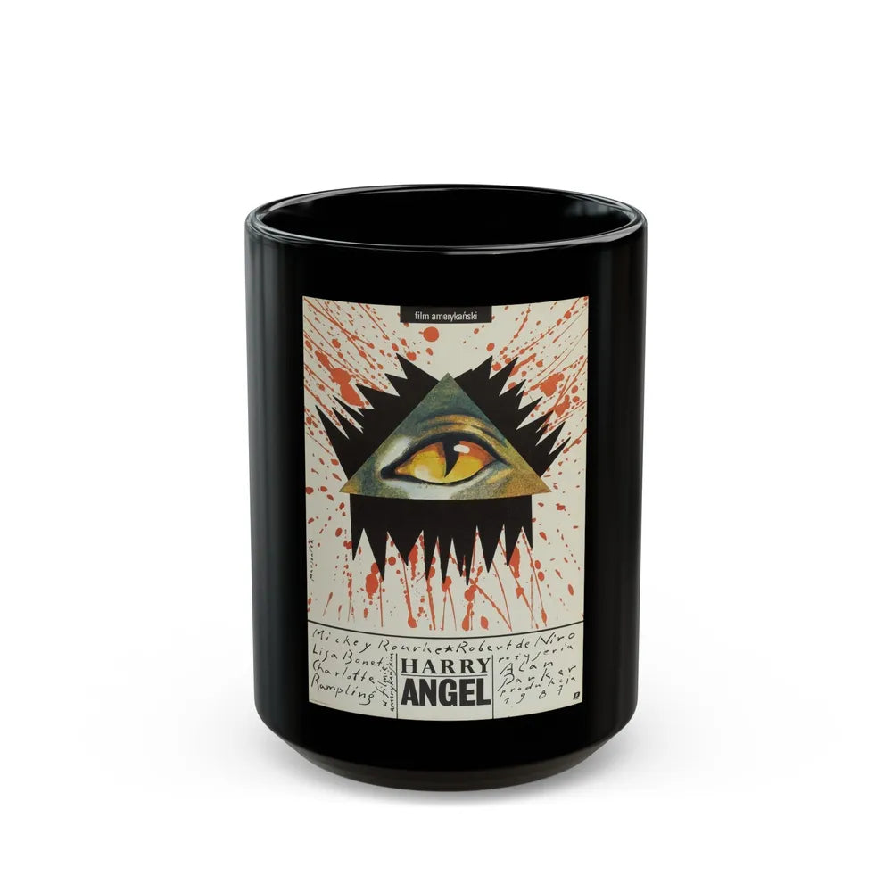 ANGEL HEART (POLISH) 1987 Movie Poster - Black Coffee Mug-15oz-Go Mug Yourself