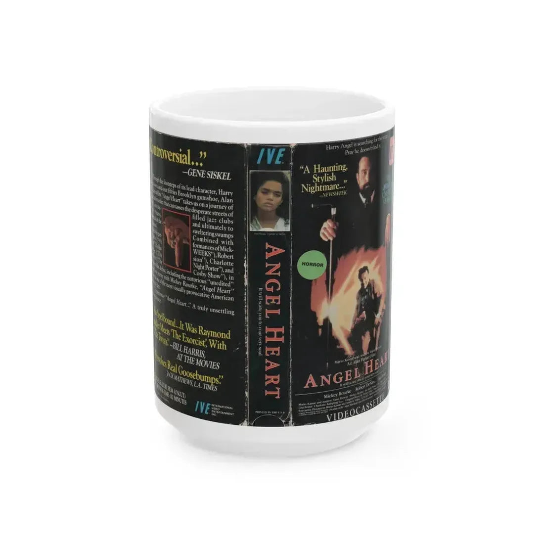 ANGEL HEART (VHS COVER) - White Coffee Mug 15oz - Go Mug Yourself