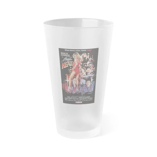 ANGEL OF HEAT 1983 Movie Poster - Frosted Pint Glass 16oz Default Title - Go Mug Yourself