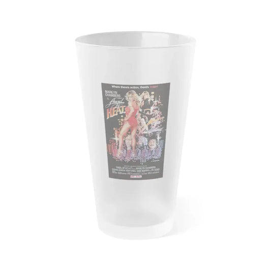 ANGEL OF HEAT 1983 Movie Poster - Frosted Pint Glass 16oz Default Title - Go Mug Yourself