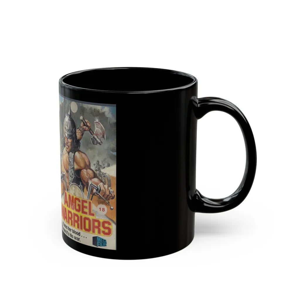 ANGEL WARRIORS (VHS COVER) - Black Coffee Mug-Go Mug Yourself