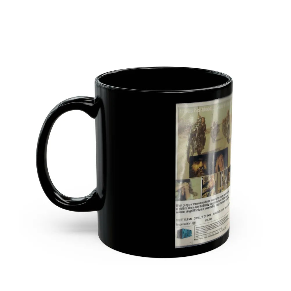 ANGEL WARRIORS (VHS COVER) - Black Coffee Mug-Go Mug Yourself