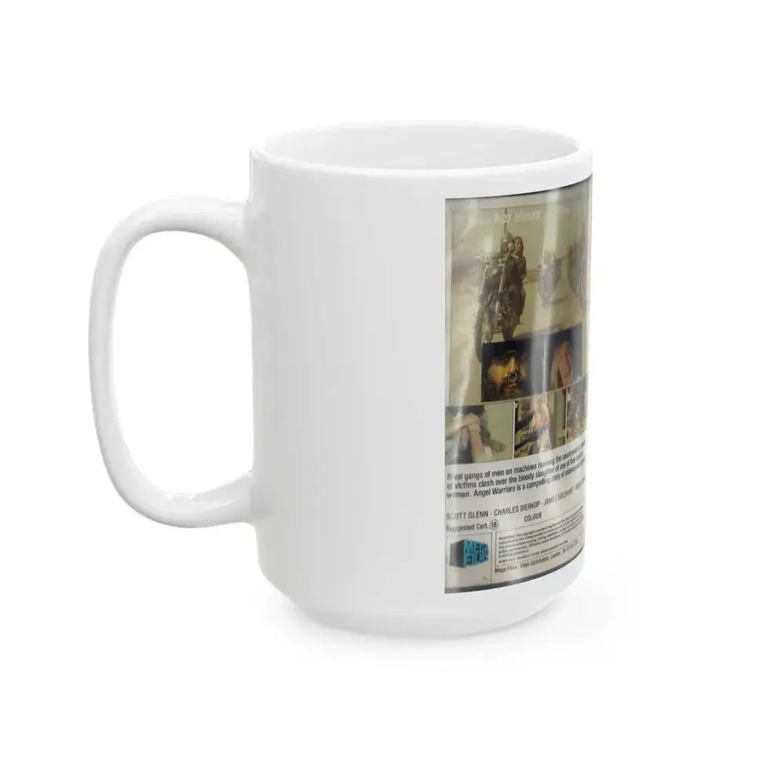 ANGEL WARRIORS (VHS COVER) - White Coffee Mug - Go Mug Yourself