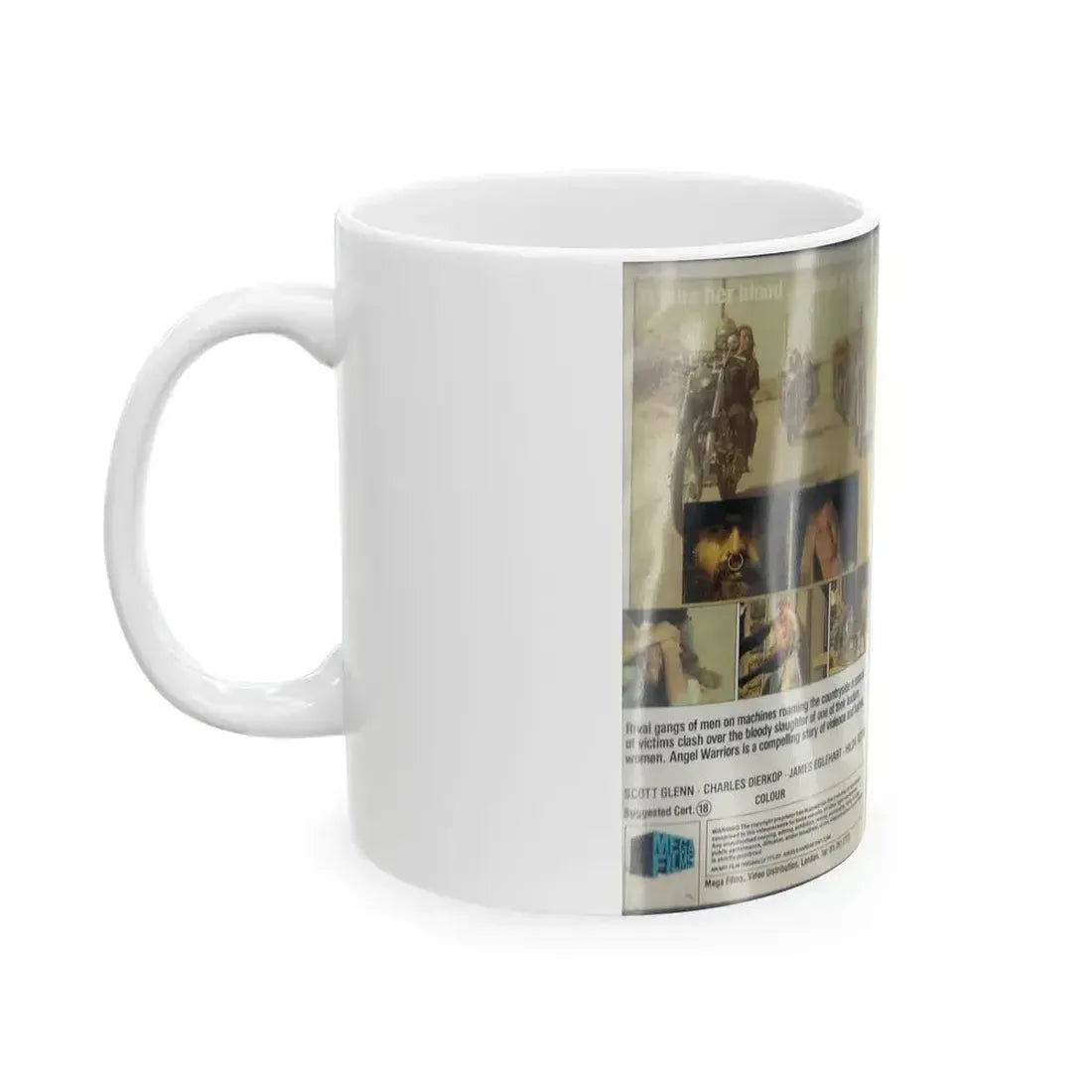 ANGEL WARRIORS (VHS COVER) - White Coffee Mug - Go Mug Yourself