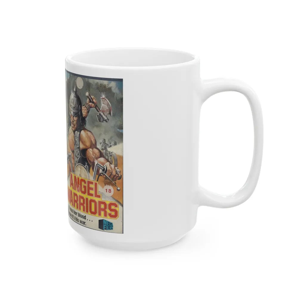 ANGEL WARRIORS (VHS COVER) - White Coffee Mug-Go Mug Yourself