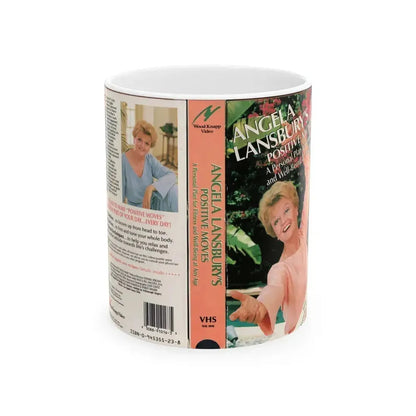 ANGELA LANSBURYS POSITIVE MOVES WORKOUT VIDEO (VHS COVER) - White Coffee Mug 11oz - Go Mug Yourself