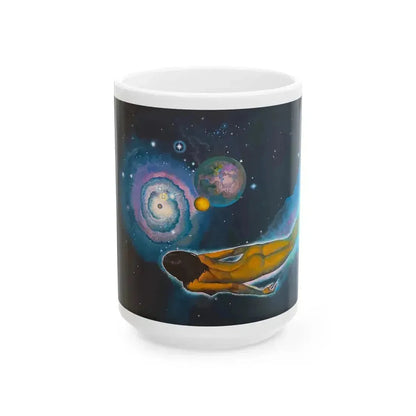 Angela's Rainbow (1) - White Coffee Mug 15oz - Go Mug Yourself