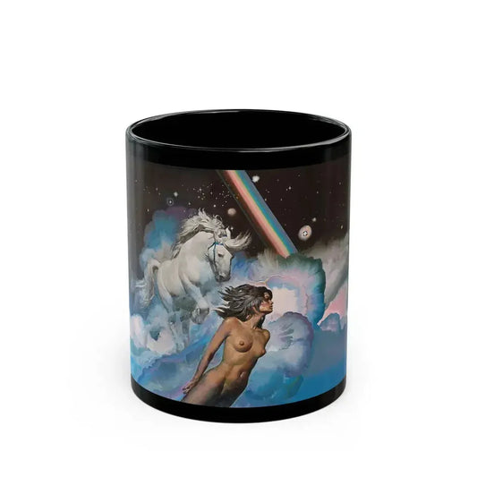 Angela's Rainbow (2) - Black Coffee Mug 11oz - Go Mug Yourself