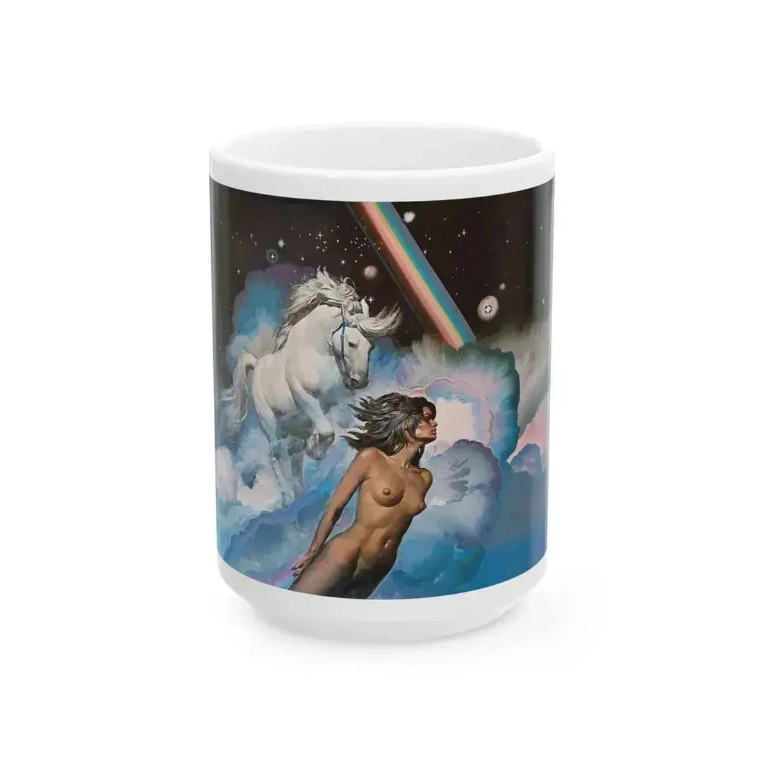 Angela's Rainbow (2) - White Coffee Mug 15oz - Go Mug Yourself