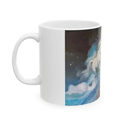 Angela's Rainbow (2) - White Coffee Mug - Go Mug Yourself
