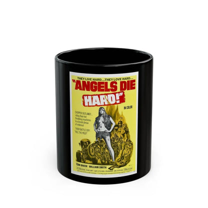 ANGELS DIE HARD 1970 Movie Poster - Black Coffee Mug-11oz-Go Mug Yourself