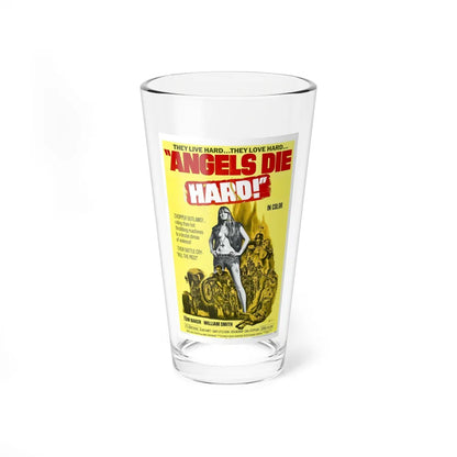 ANGELS DIE HARD 1970 Movie Poster - Pint Glass 16oz-16oz-Go Mug Yourself