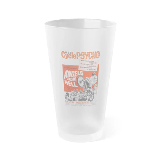 ANGELS FROM HELL 1968 Movie Poster - Frosted Pint Glass 16oz Default Title - Go Mug Yourself