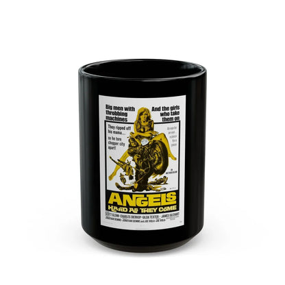 ANGELS HARD AS THEY COME 1971 Movie Poster - Black Coffee Mug-15oz-Go Mug Yourself