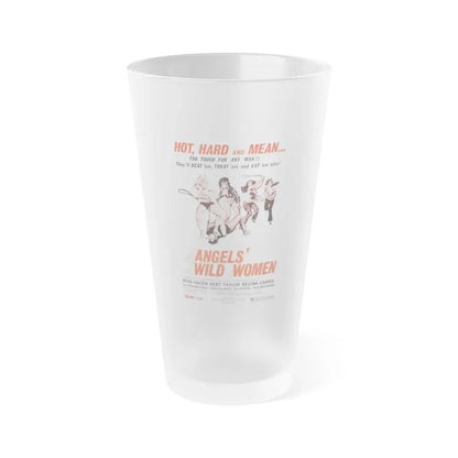 ANGELS WILD WOMEN 1972 Movie Poster - Frosted Pint Glass 16oz Default Title - Go Mug Yourself