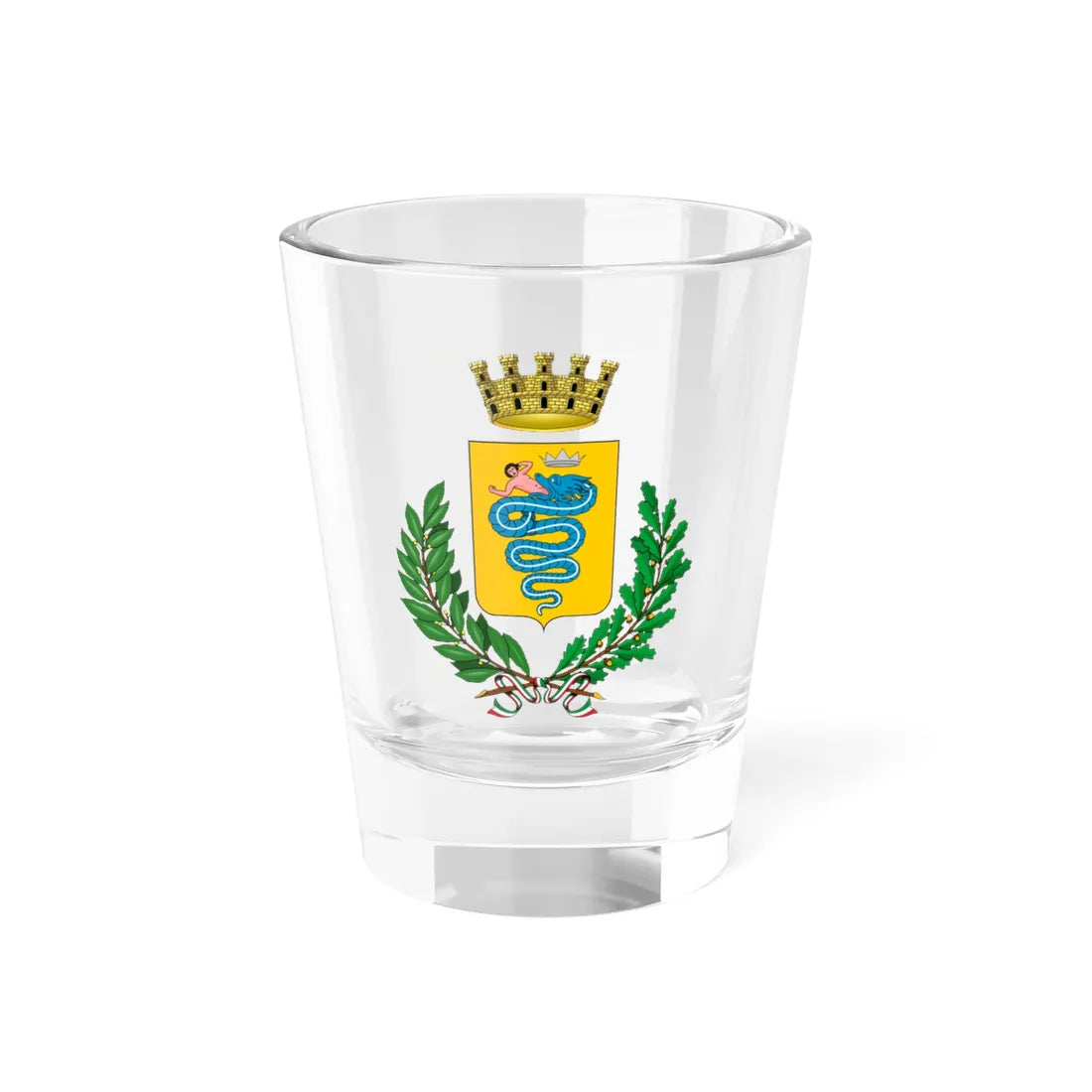 Angera-Stemma (Italy) (Coat of Arms) Shot Glass 1.5oz 1.5oz - Go Mug Yourself