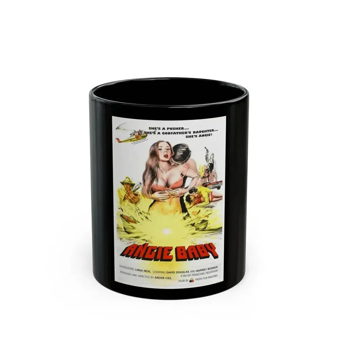 ANGIE BABY 1974 Movie Poster - Black Coffee Mug 11oz - Go Mug Yourself