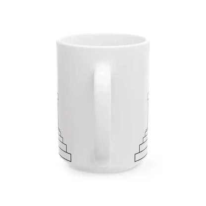 Angkor Wat variant 2 for Flag of Cambodia (Cambodia) White Coffee Mug - Go Mug Yourself