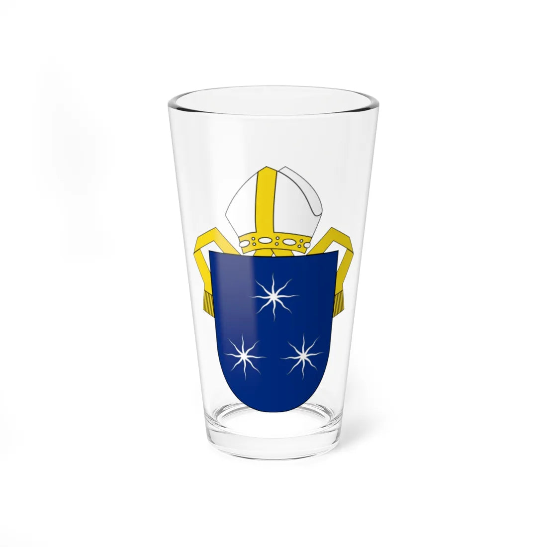 Angl-NZ-Auckland-Arms (New Zealand) (Coat of Arms) Pint Glass 16oz 16oz - Go Mug Yourself
