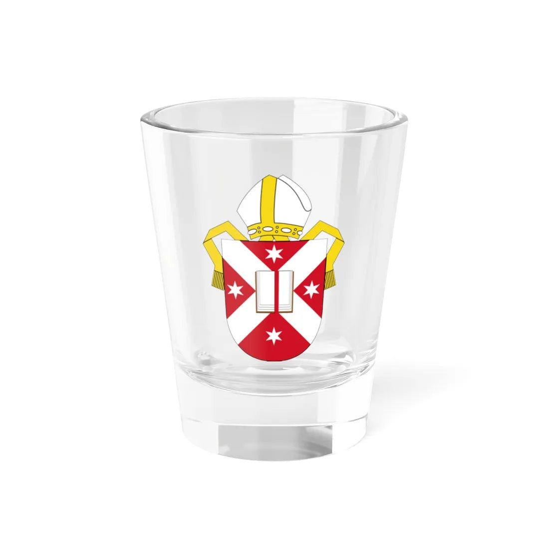 Angl-NZ-Dunedin-Arms (New Zealand) (Coat of Arms) Shot Glass 1.5oz 1.5oz - Go Mug Yourself