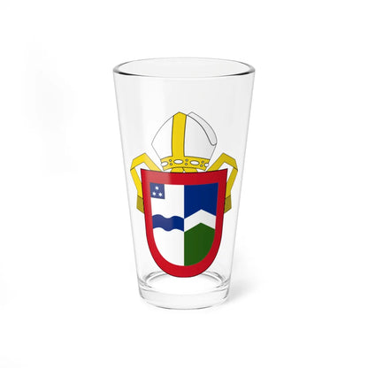 Angl-NZ-Waikato-Arms (New Zealand) (Coat of Arms) Pint Glass 16oz - Go Mug Yourself