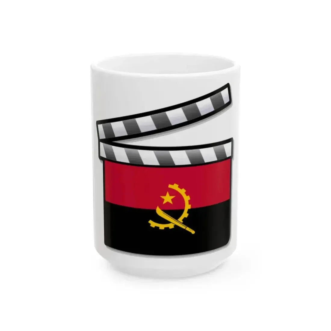 Angola film clapperboard (Angola) White Coffee Mug 15oz - Go Mug Yourself