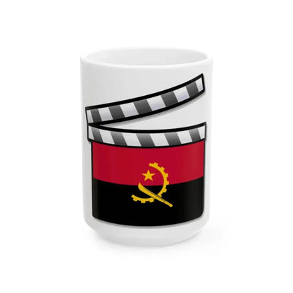 Angola film clapperboard (Angola) White Coffee Mug 15oz - Go Mug Yourself