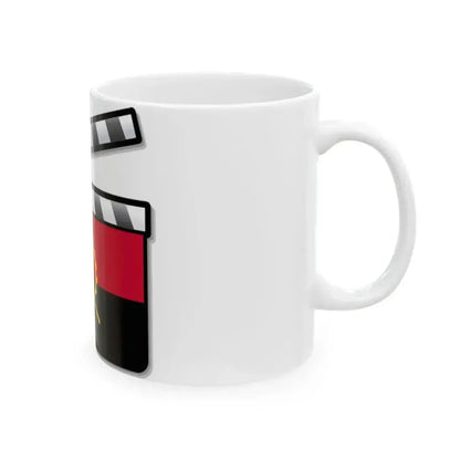 Angola film clapperboard (Angola) White Coffee Mug - Go Mug Yourself