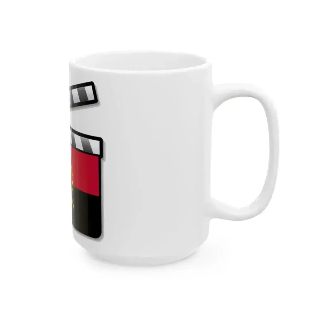 Angola film clapperboard (Angola) White Coffee Mug - Go Mug Yourself